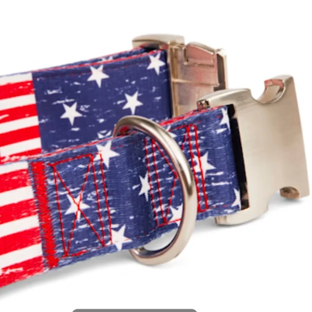 NWT American Flag Dog Collar XXL/XXXL